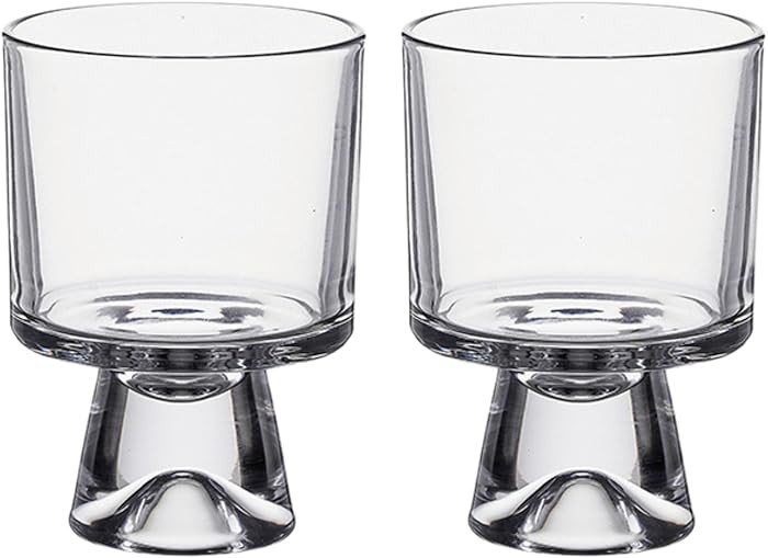 230ml Transparent Lead-Free Glass Dessert Cups - Modern High-Stem Design for Coffee, Juice, and S... | Amazon (US)