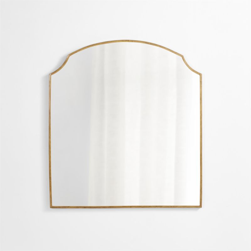 Emmy Brass Wall Mirror + Reviews | Crate & Barrel | Crate & Barrel