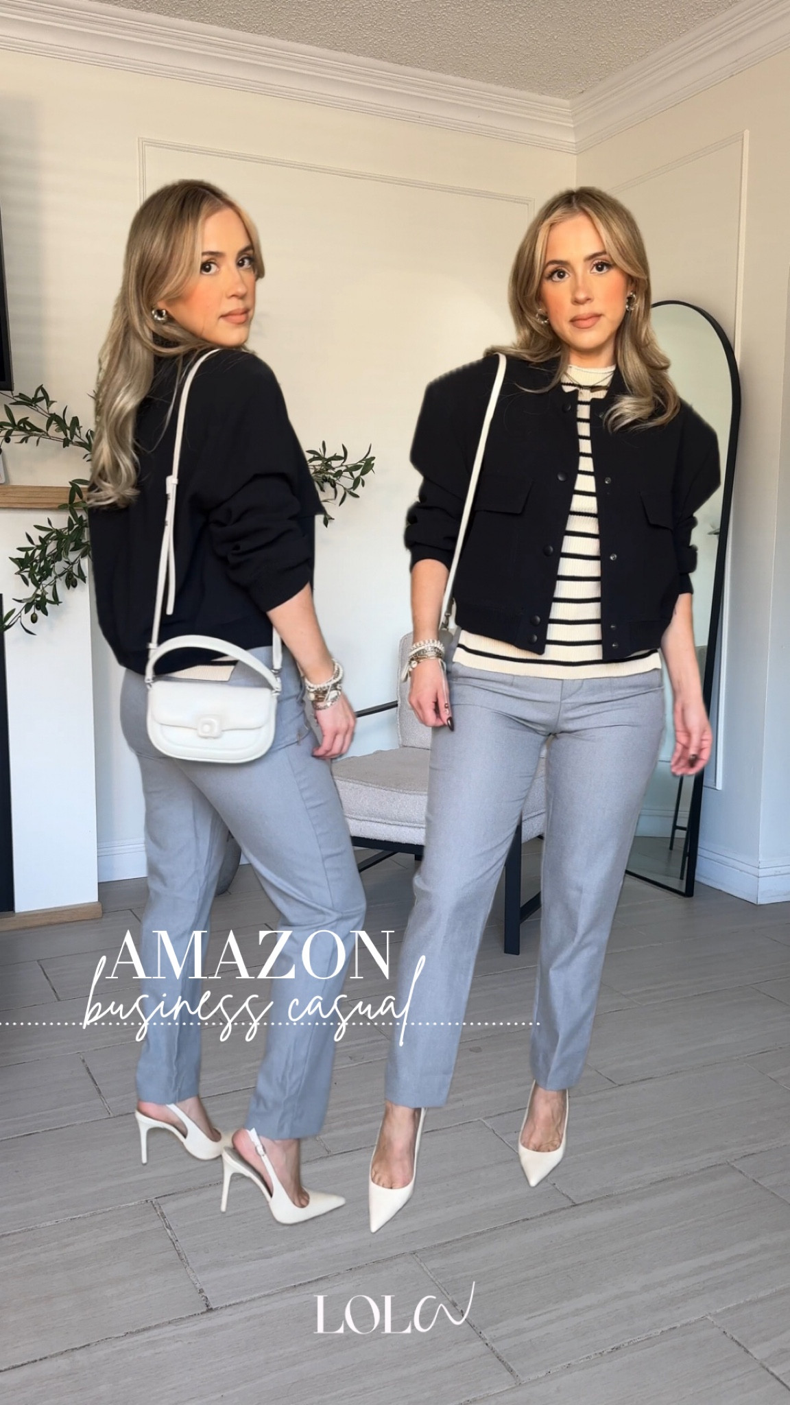 Amazon Business Casual Looks 🤩✨

✔️Small in light grey trousers (they have stretch) + small in striped top and jacket

#LTKStyleTip #LTKFindsUnder50 #LTKU