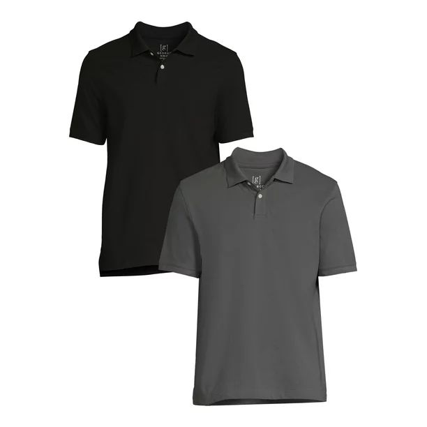 George Men’s Pique Polo Shirts, 2-Pack | Walmart (US)
