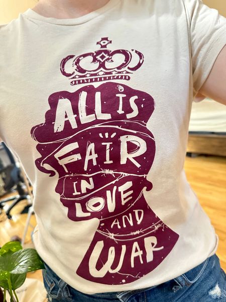 Couldn't resist this adorable graphic tee! I've never watched the show, but I say this phrase all the time. Had to add it to my collection. #GraphicTee #LoveAndWar #OOTD #FashionFinds #LTKStyle 



#LTKStyleTip #LTKFindsUnder50 #LTKTravel