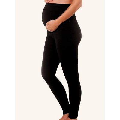 Leading Lady Maternity Support Leggings - Patented Back Support in Jet Black, Size: Medium | Target