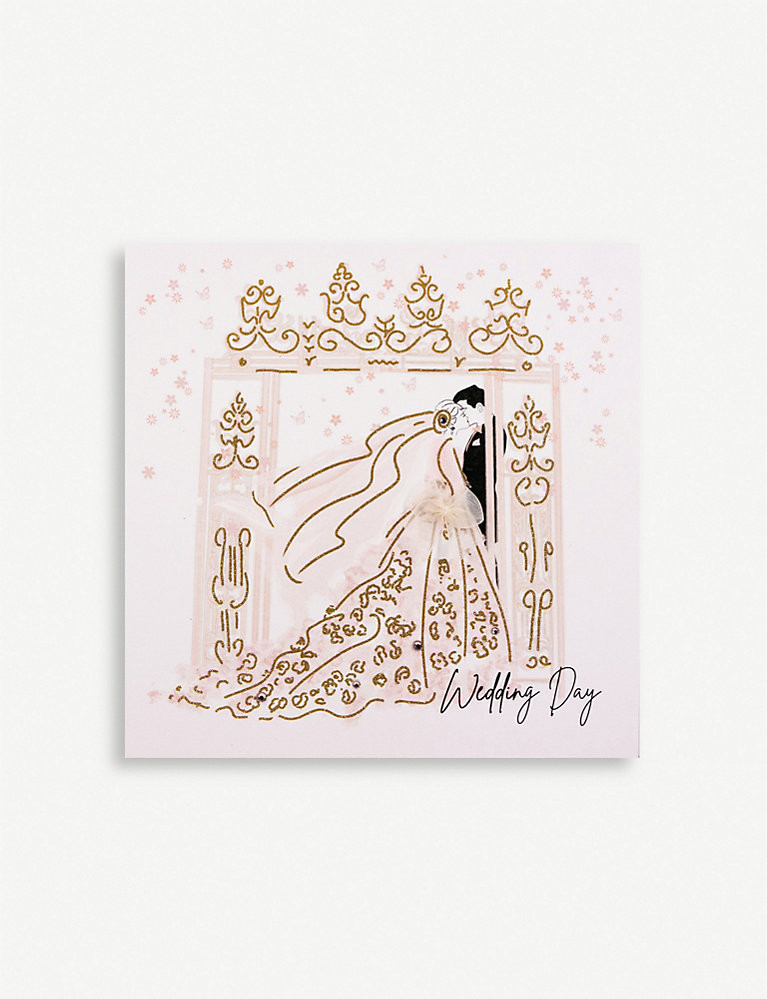 Wedding Day greetings card 16.5cm x 16.5cm | Selfridges