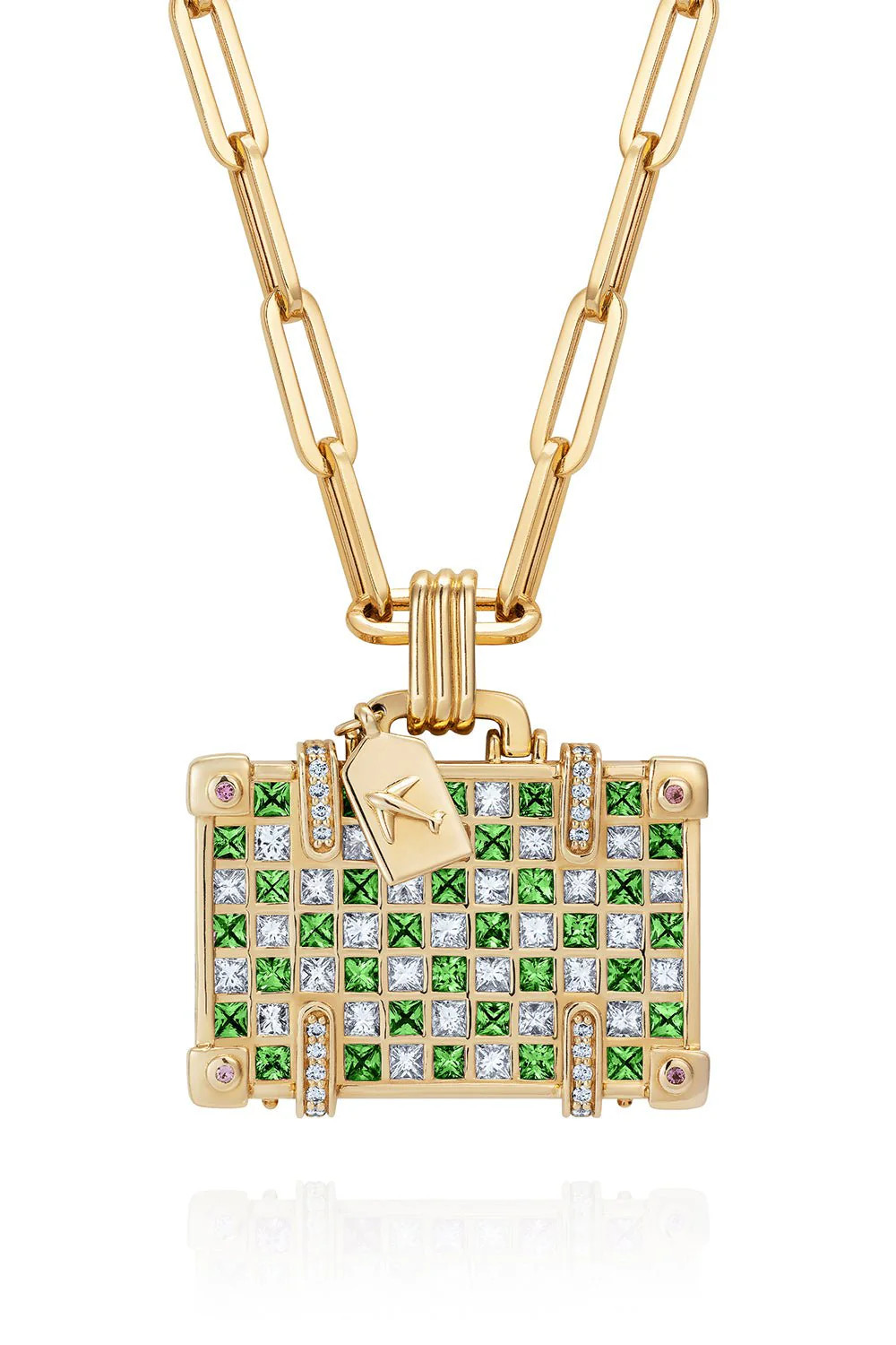 Large Tsavorite Travel Necklace | NEVERNOT | Marissa Collections