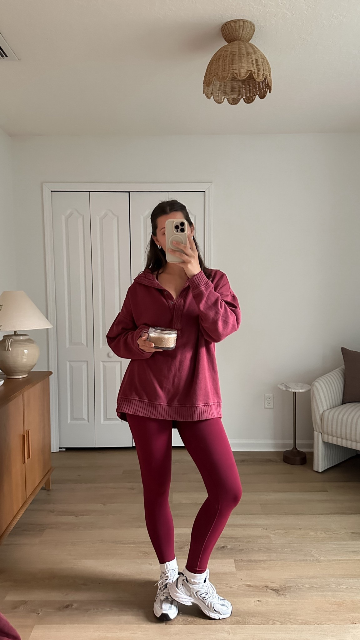 stormy WFH ootd ⛈️ wearing xs pants, medium sports bra, small sweatshirt 

#LTKSeasonal #LTKActive #LTKSaleAlert