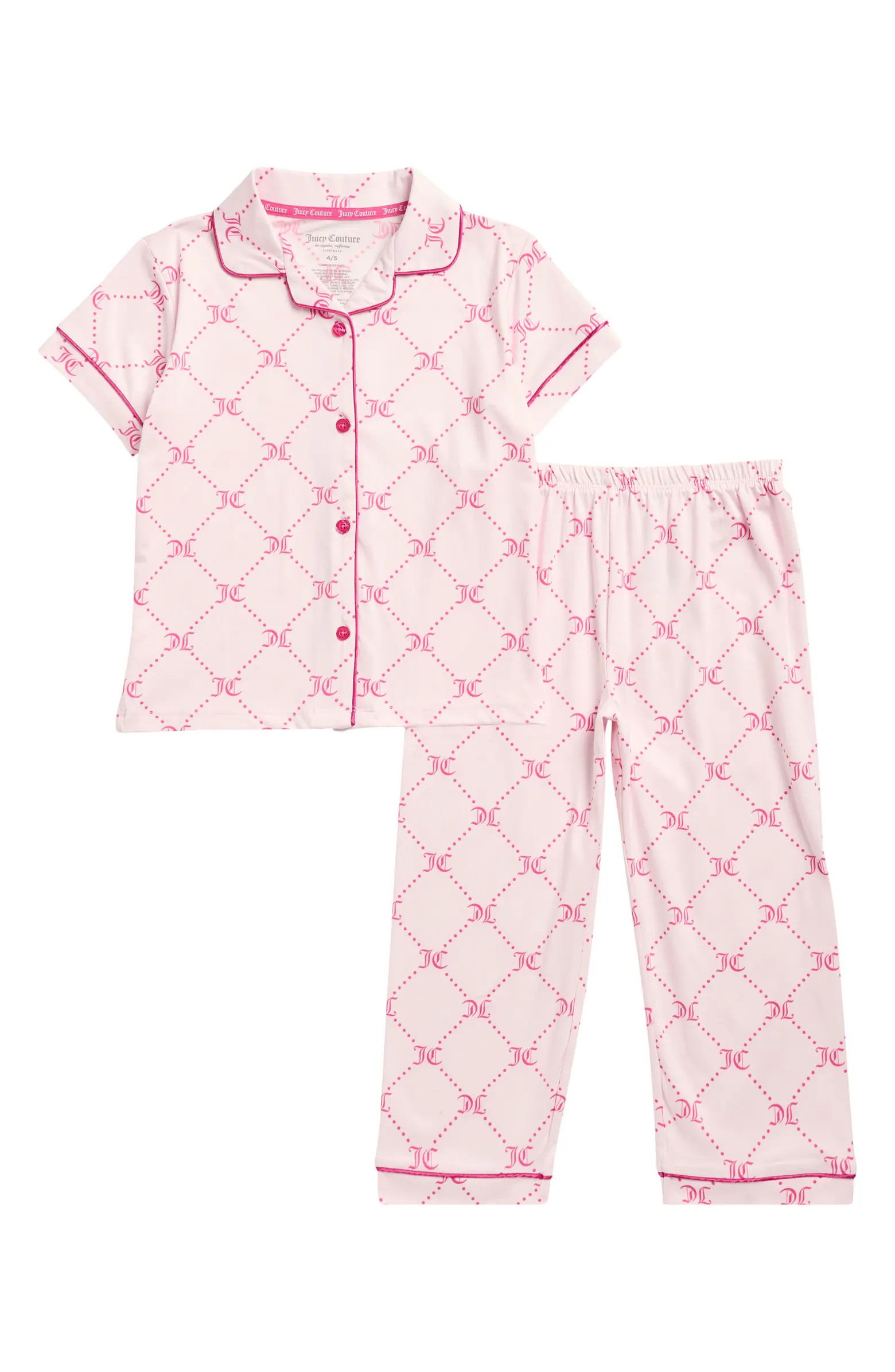 Juicy Couture Kids' Festival Lattice Logo Pajamas | Nordstromrack | Nordstrom Rack