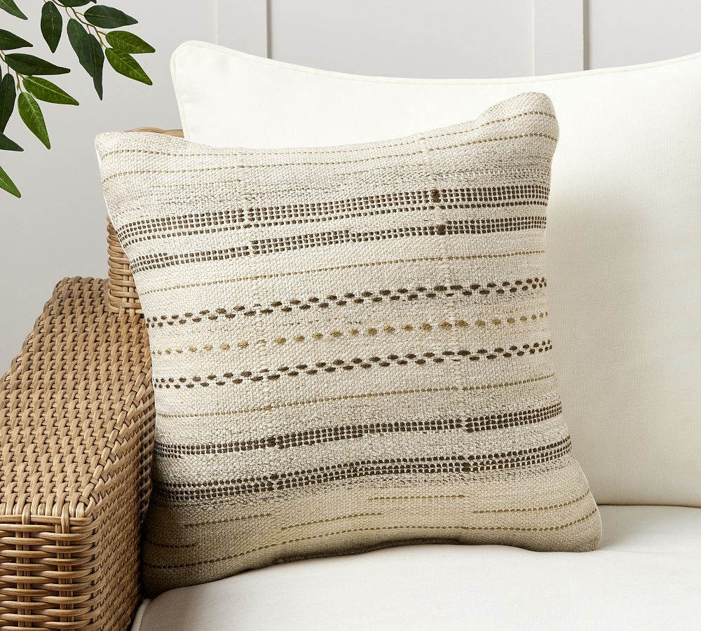 Moala Handwoven Outdoor Throw Pillow | Pottery Barn (US)