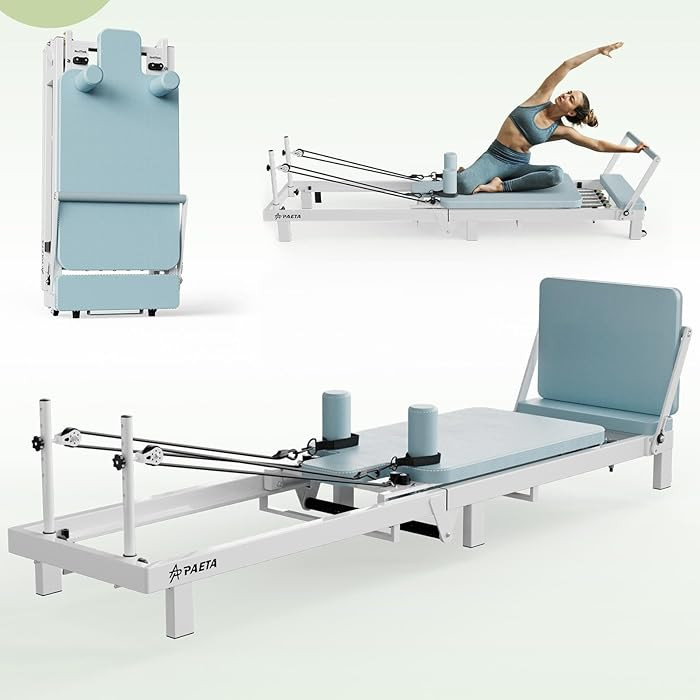 PAETA Pilates Reformer, 86" Foldable Reformer Pilates Machine for Home Use, with Dual Resistance-... | Amazon (US)