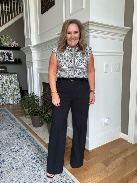 These trousers are so good. Update your pair! 
Wearing a 12. They’re a knit but a substantial knit. 

Work outfit 

#LTKover40 #LTKfindsunder100 #LTKworkwear