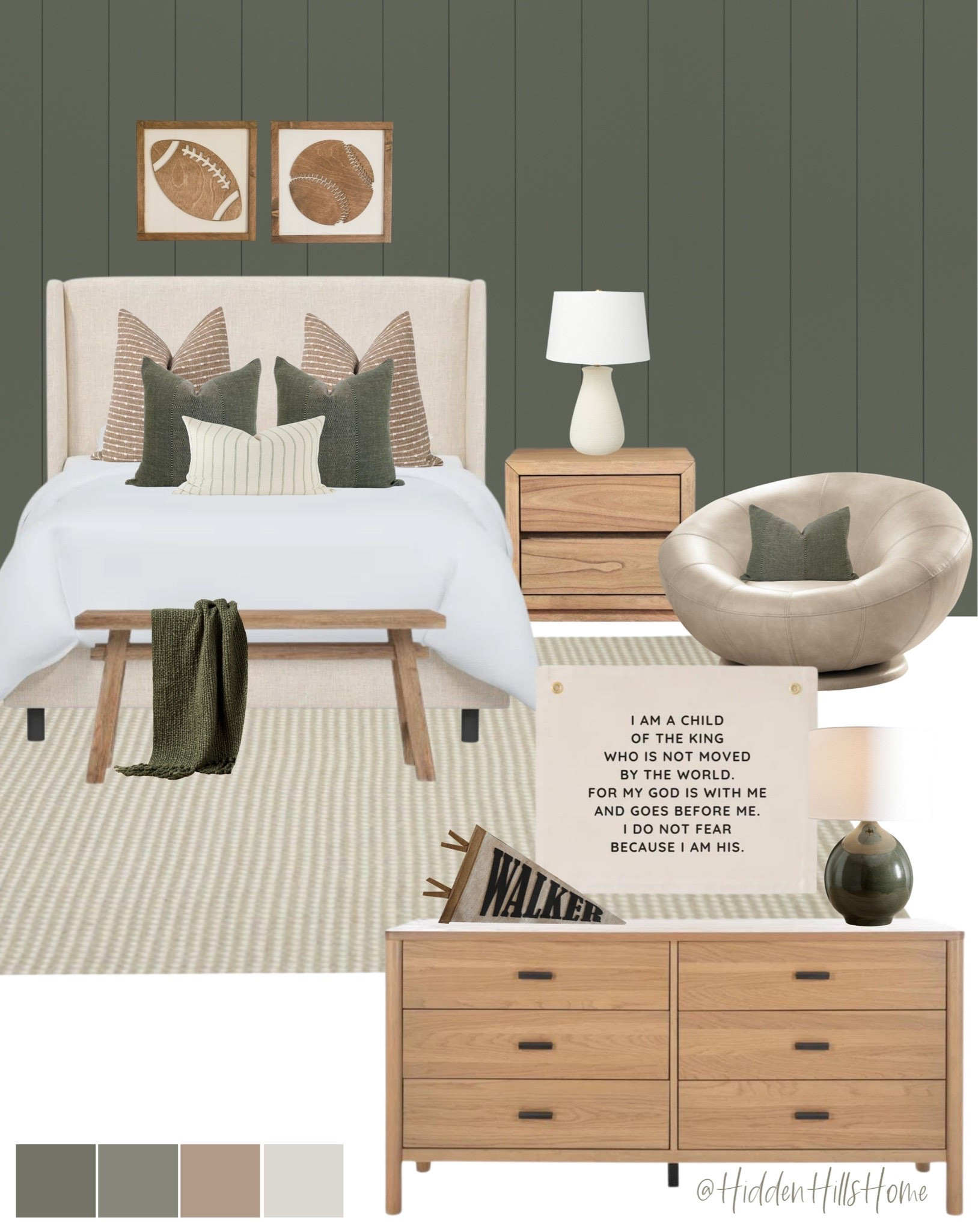 Teen boys bedroom decor, boys room decor, teen room decor mood board, teen boys bedroom ideas, bedroom Inspo 

Wall color is SW Rosemary #boysbedroom

#LTKHome #LTKKids #LTKSaleAlert