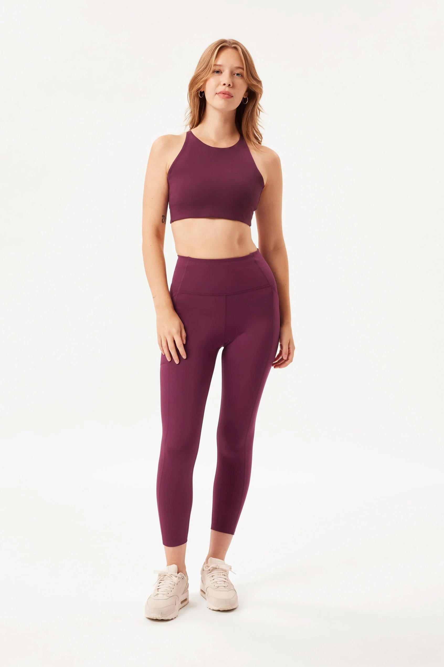 Plum Compressive Pocket Legging | Girlfriend Collective