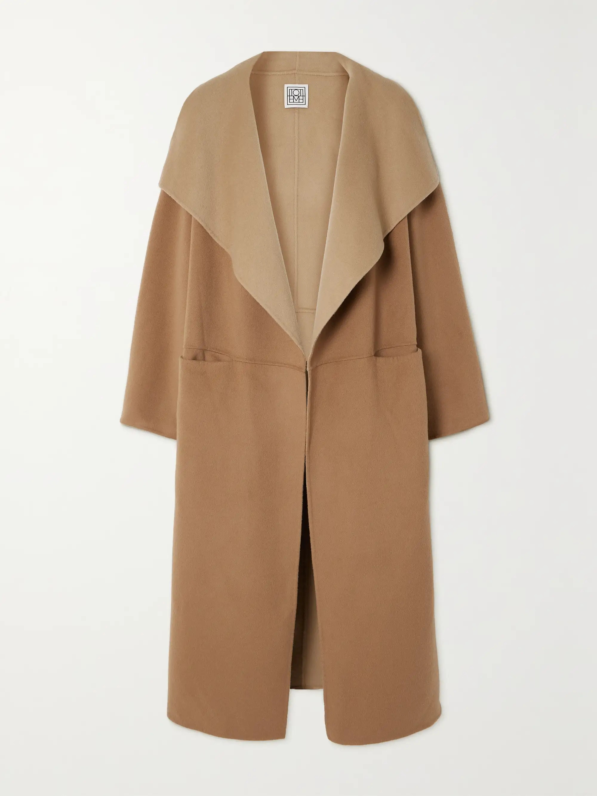 Oversized two-tone wool and cashmere-blend coat | NET-A-PORTER (US)