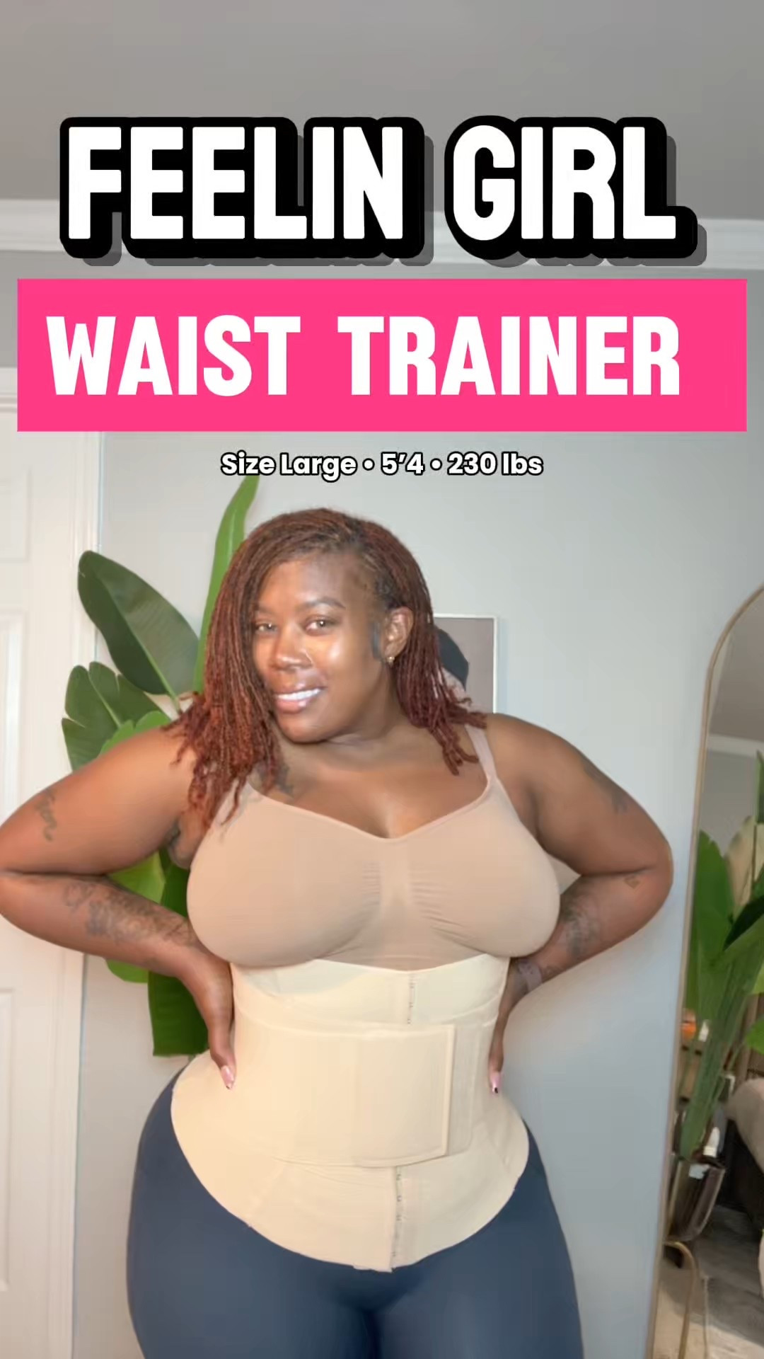 Snatching season activated. The FeelinGirl waist trainer gives me that smooth, defined waist without doing too much. I'm wearing a size large. Waist 35 Weight 230 lbs 

#LTKPlusSize #LTKActive #LTKFindsUnder100