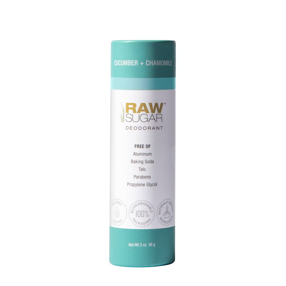 Raw Sugar Cucumber + Chamomile Aluminum Free Deodorant - 2oz | Target