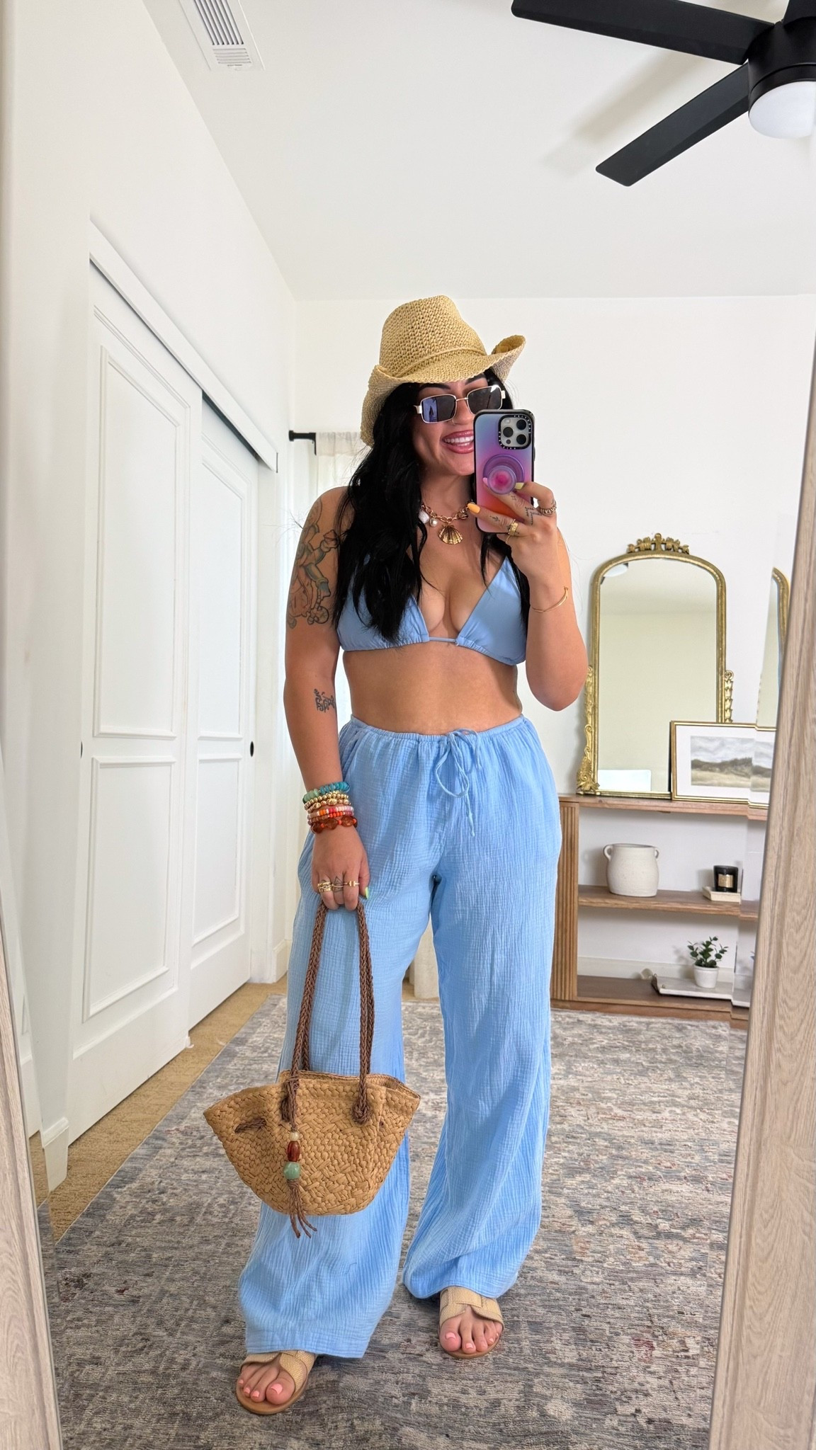 wearing a size xl bikini top 
size large pants
size xl bikini bottoms 
sandals are wide fit friendly

@Target #ad

#LTKootd #LTKMidsize #LTKSwim