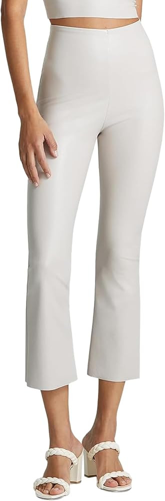 commando - Faux Leather Cropped Flare Leggings | High-Rise, Raw-Cut Hem | Sculpting Yet Flexible ... | Amazon (US)