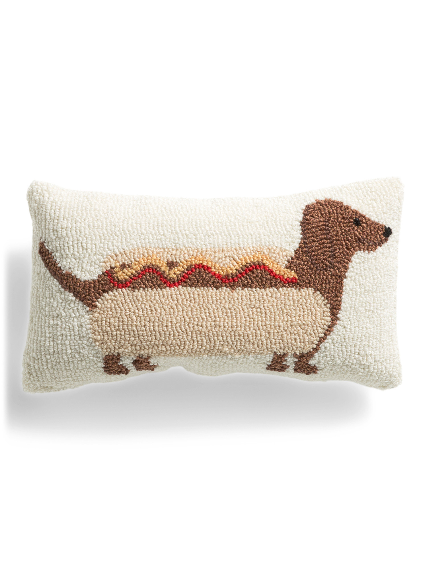 9x16 Dachshund Hotdog Hook Pillow | TJ Maxx