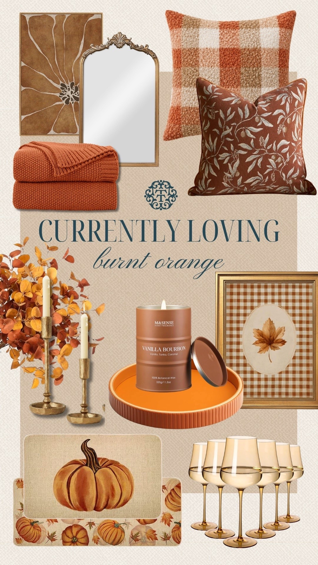 We’re currently loving burnt orange for fall home decor. The warm pillows, cozy throw, candles, fall artwork, and pumpkin details make this whole mix feel so inviting. These are the pieces we’d use to bring a little fall into every room.

#LTKSeasonal #LTKOver40 #LTKHome