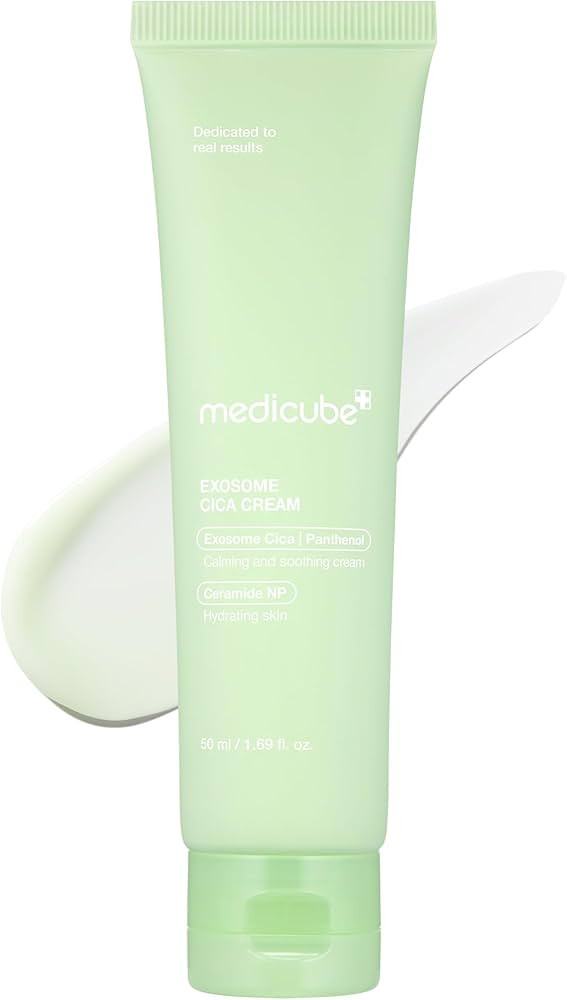 medicube Exosome Cica Tea Tree Cream for Sensitive Skin with Centella Asiatica help reduce rednes... | Amazon (US)