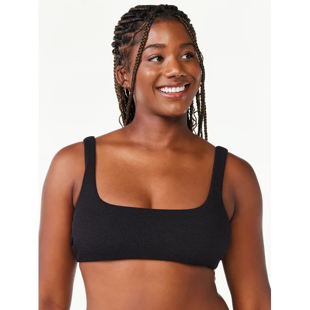 Love & Sports Women's Square Neck Pull-over Bikini Top | Walmart (US)