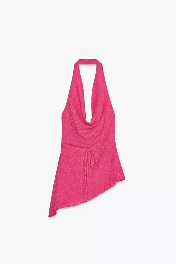 TEXTURED ASYMMETRIC TOP | Zara UK