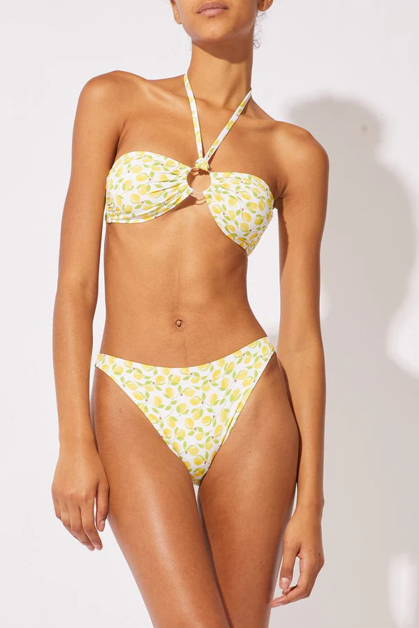 The Tati Tie Top Lemons | Solid & Striped