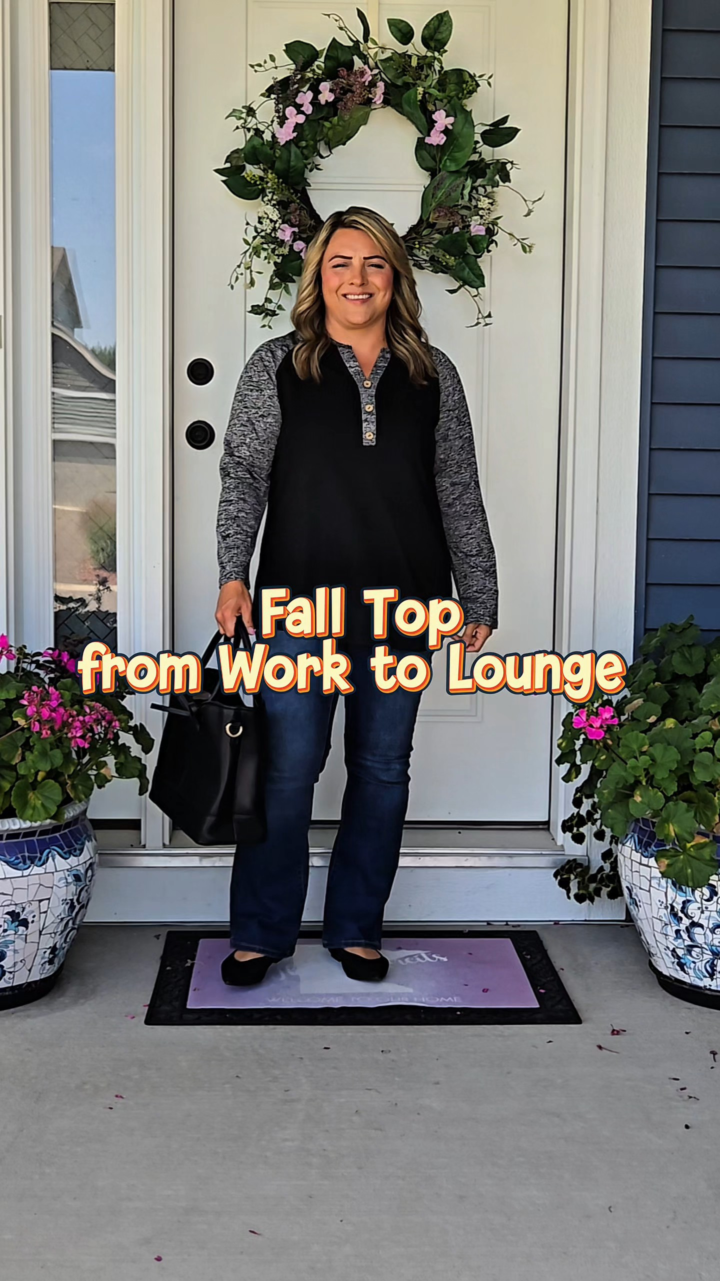 Fall Top for Work and Lounge 

#LTKPlusSize #LTKPetite #LTKMidsize