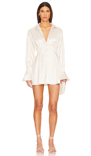 Maritza Shirt Dress in Ivory | Revolve Clothing (Global)