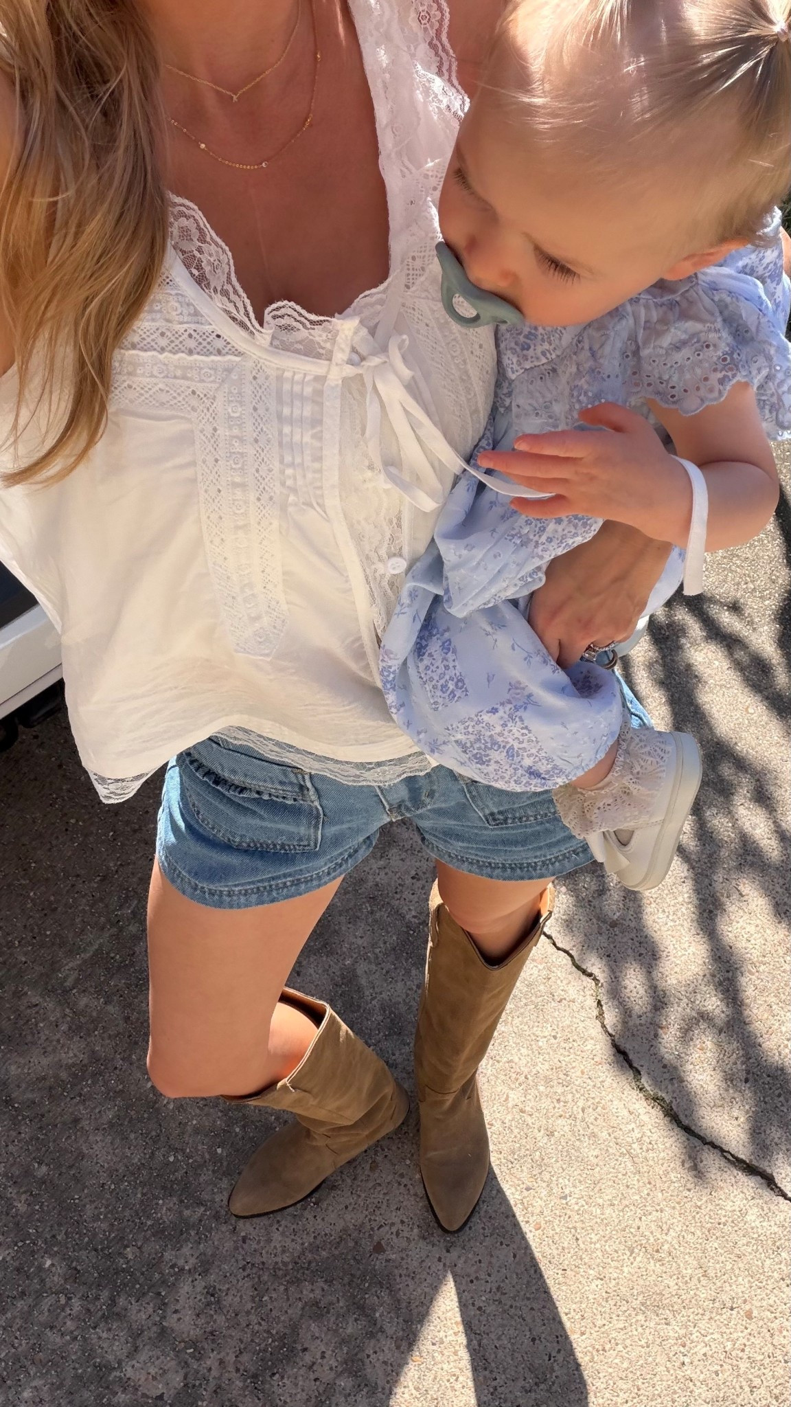Mommy and me outfit! Western outfit perfect for the rodeo or country concert! S in top, 2 in jean shorts. Size up .5 in boots

#LTKFestival #LTKmomlife #LTKBaby