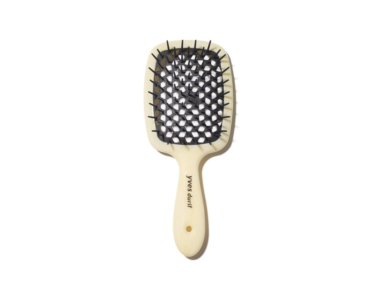 Yves Durif Vented Hairbrush | Violet Grey