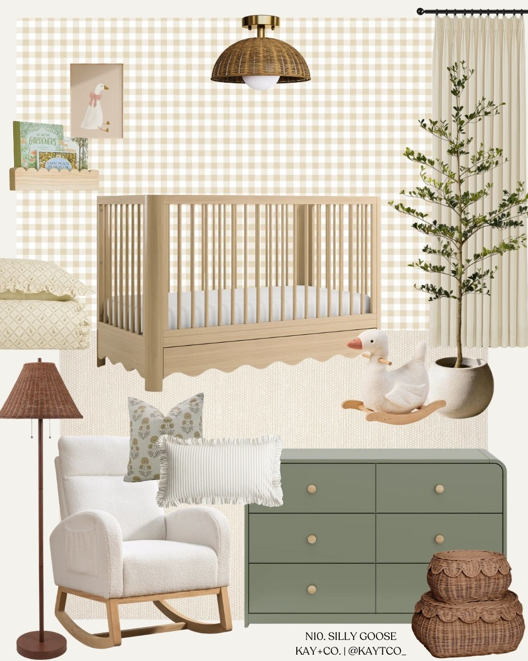 N10. The last nursery in this first set is made to be fun and playful.. Silly Goose transitions perfectly into a toddler bedroom and beyond 💛 

When designing any nursery, I always begin with @wayfaircanada, my one-stop-shop for furniture & decor, and all of my favourite brands like Namesake, Storkcraft, Loloi and more! 

Then, I slowly add in pieces from different shops, special keepsake items, or antiques as I curate the space to make it personal.   

 #LTKhome #LTKbaby