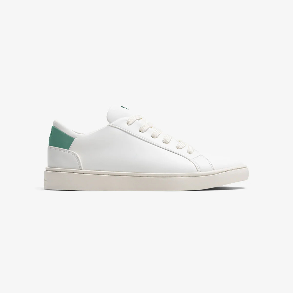 Women's Lace Up in White-Dusty Emerald | Stain-Proof & Sustainable - Thousand Fell | Thousand Fell