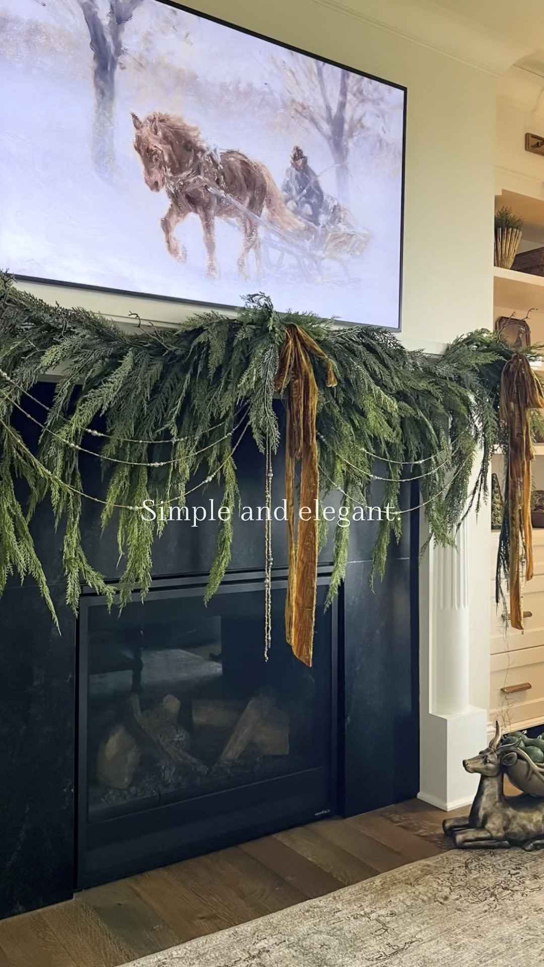 I’m a fan of a simple, elegant holiday mantel. I’ve used this cedar garland the past two years and love it! Because of the natural drape, it is so easy to hang! I used two draping cedar, two stick cedar and a swag in the center on my seven foot mantel. It’s back for this season and 20% off! Velvet ribbon and a simple bead strand add an elegant touch.

✨Beads are from dueslivingcom.

LtK holiday

#LTKSeasonal #LTKHome #LTKSaleAlert