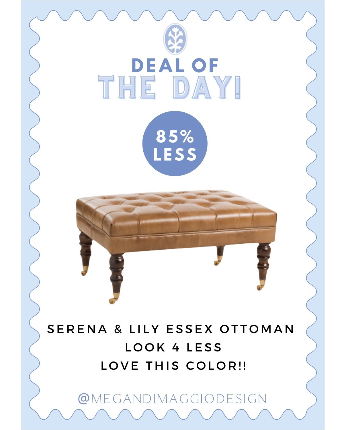 Looove the color on this Serena & Lily Essex leather ottoman look for WAY less!! 😍🙌🏻

#LTKHome #LTKSaleAlert