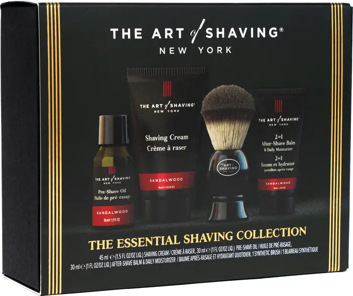 The Art of Shaving Sandalwood Essential 4-Piece Shaving Collection $75 Value | Nordstrom | Nordstrom