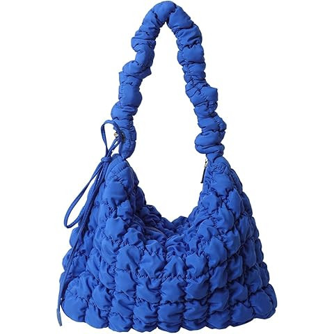 Quilted Tote Bag Puffy Tote, Lightweight Puffy Totes Bags with Zipper, Quilted Padding Shoulder B... | Amazon (UK)