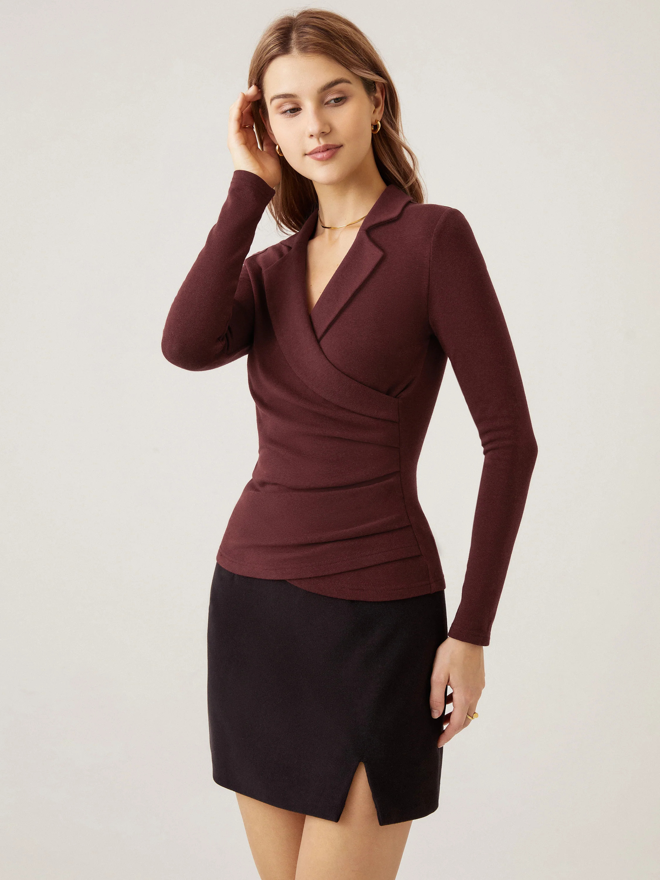 Collared Surplice Top | OGLmove