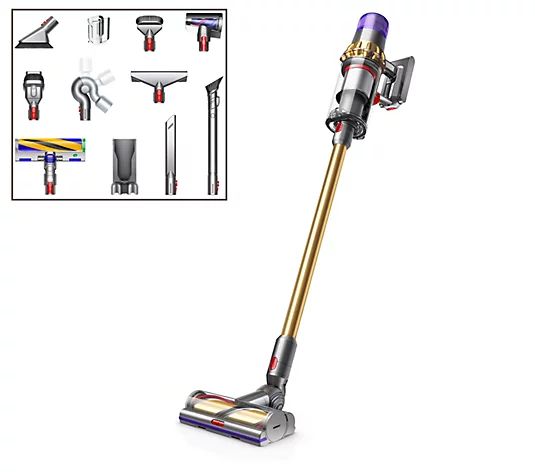 Dyson V15 Detect Cordless Vacuum with 2 Cleaner Heads and 8 Tools - QVC.com | QVC