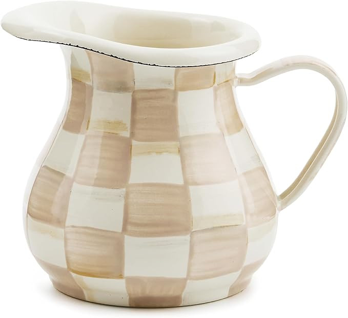MACKENZIE-CHILDS Enamel Creamer, Creamer Dispenser with Pour Spout, Kitchen Enamelware, 14-Ounce ... | Amazon (US)