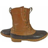 L.l. Bean Brown Leather & Robber Duck Boots Women's Size 8 || Rain Ankle | Etsy (US)