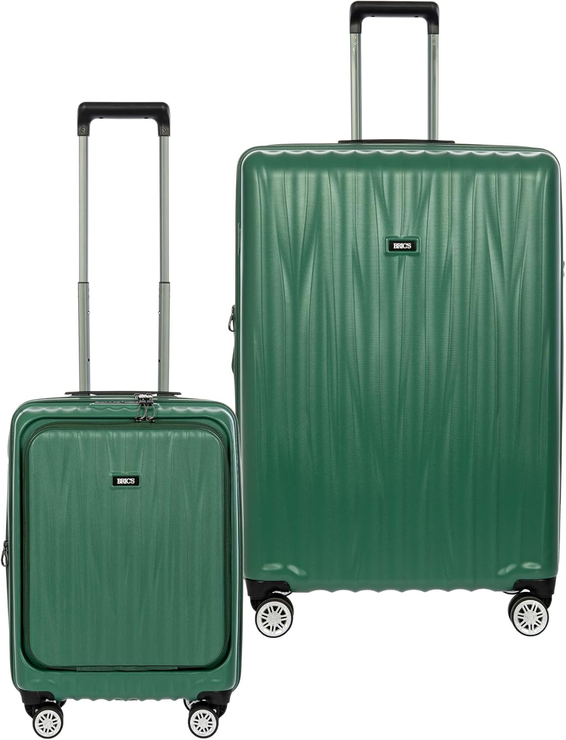 Bric's Cervia 2pc Hardside Expandable Luggage Set, 360° Spinner Wheels, Lightweight Checked Suitcase, TSA-Approved Locks, Durable, (21”/ 30”), Dark Emerald Green | Amazon (US)