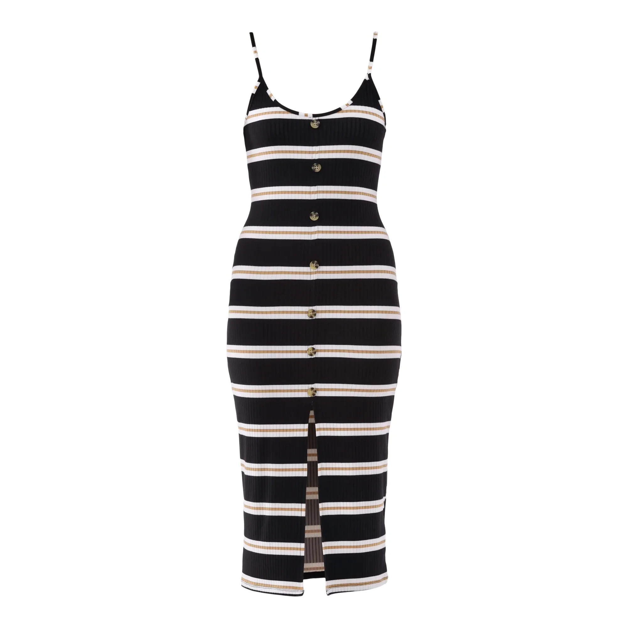 No Boundaries Button Front Dress, Women's and Women's Plus | Walmart (US)