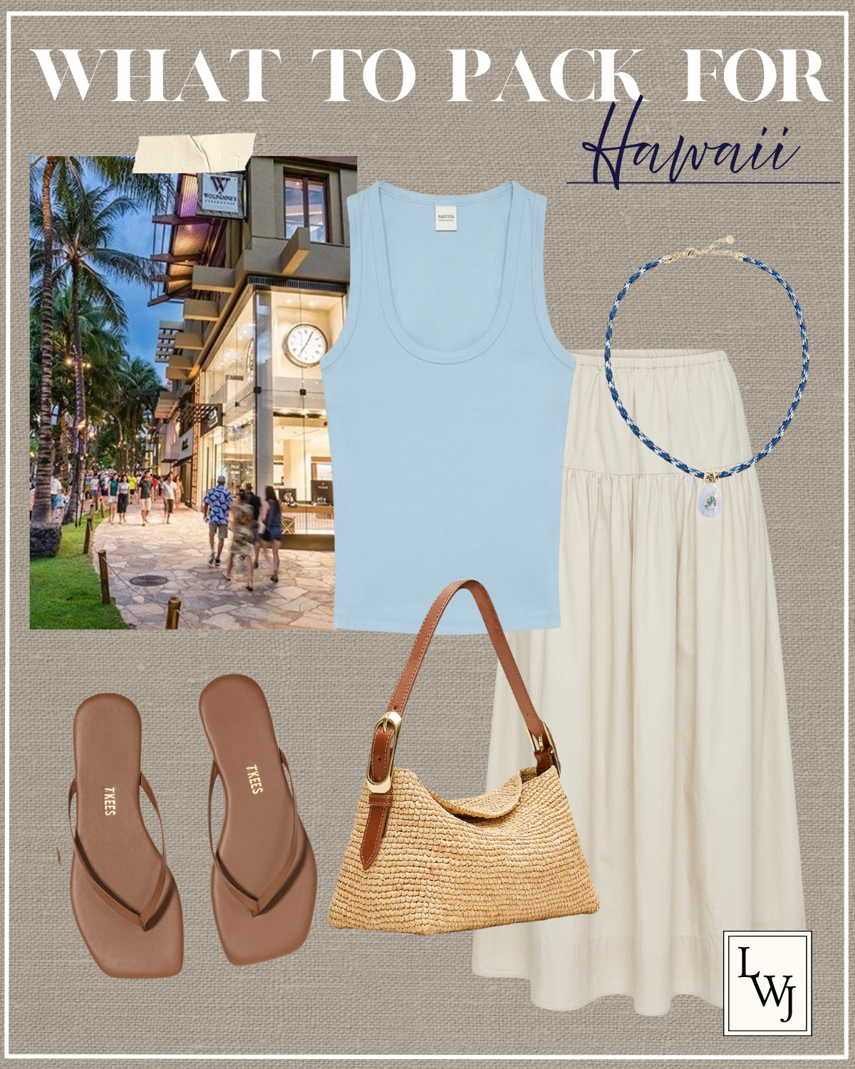 hawaii outfit inspo 

beach outfit / summer vacation / island vacation / scoopneck tank / maxi skirt / fun summer jewelry / tkees sandals / mini straw purse / aritzia / banana republic / Jcrew / Shopbop

#LTKootd #LTKSeasonal #LTKTravel