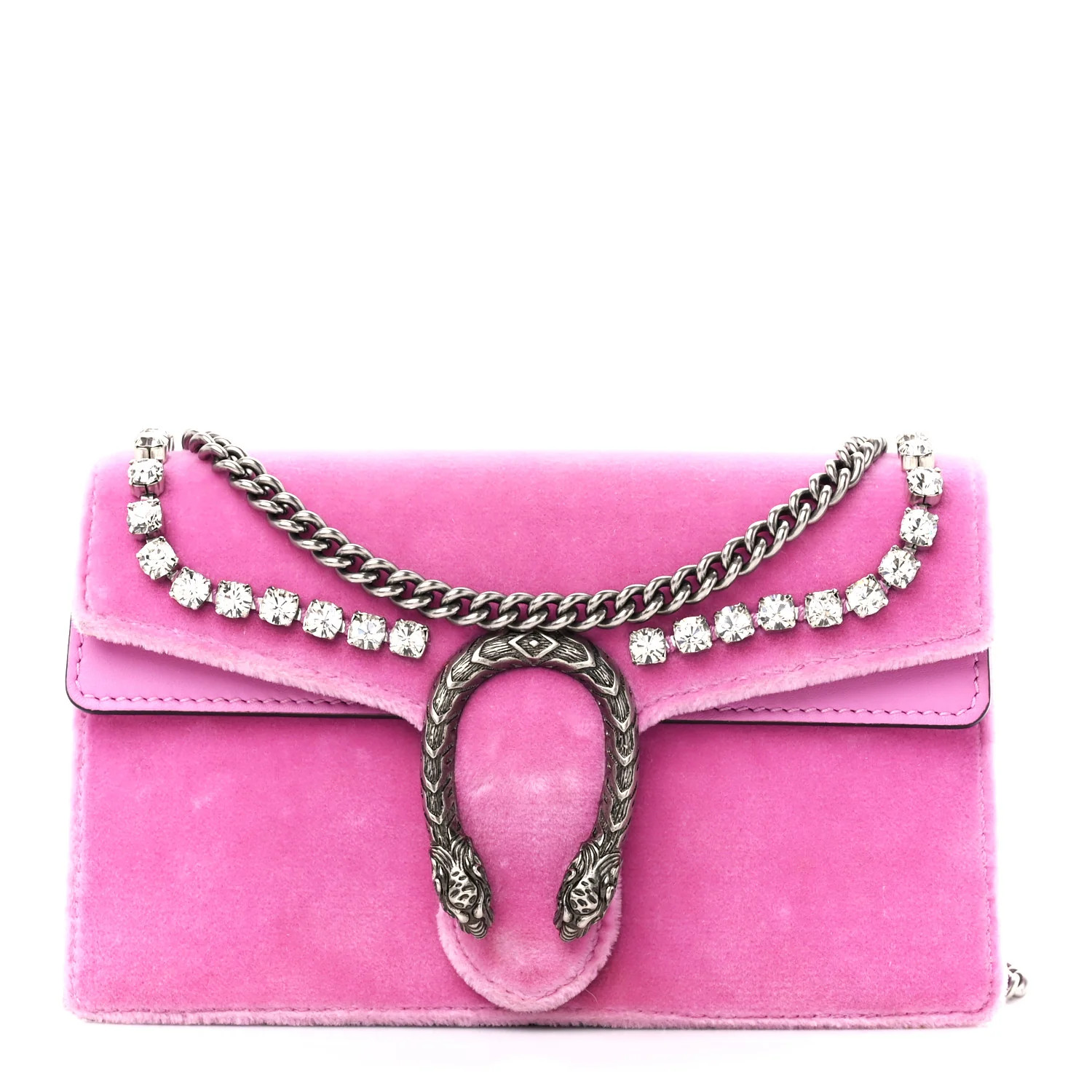 Velvet Crystal Super Mini Dionysus Shoulder Bag Malva | FASHIONPHILE (US)