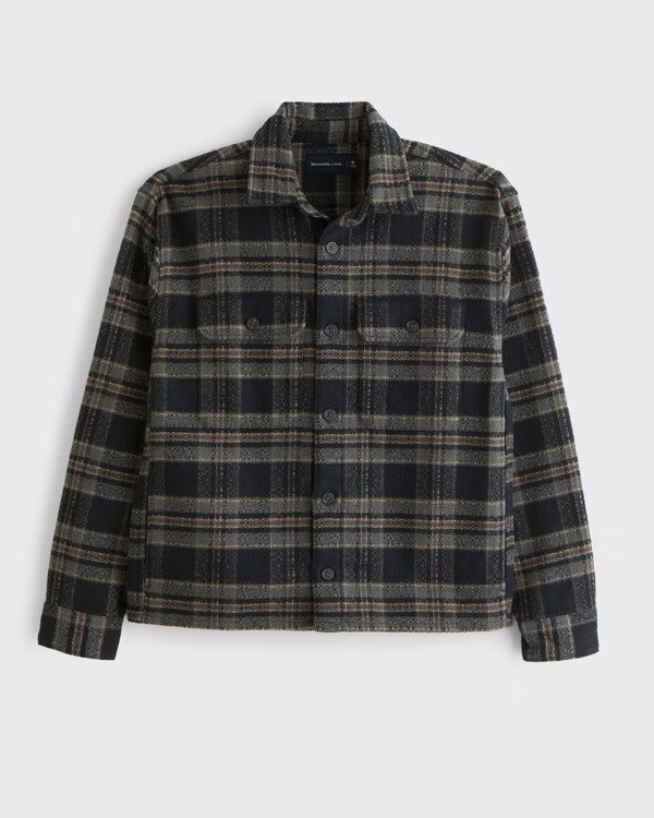 Flannel Shirt Jacket | Abercrombie & Fitch (US)