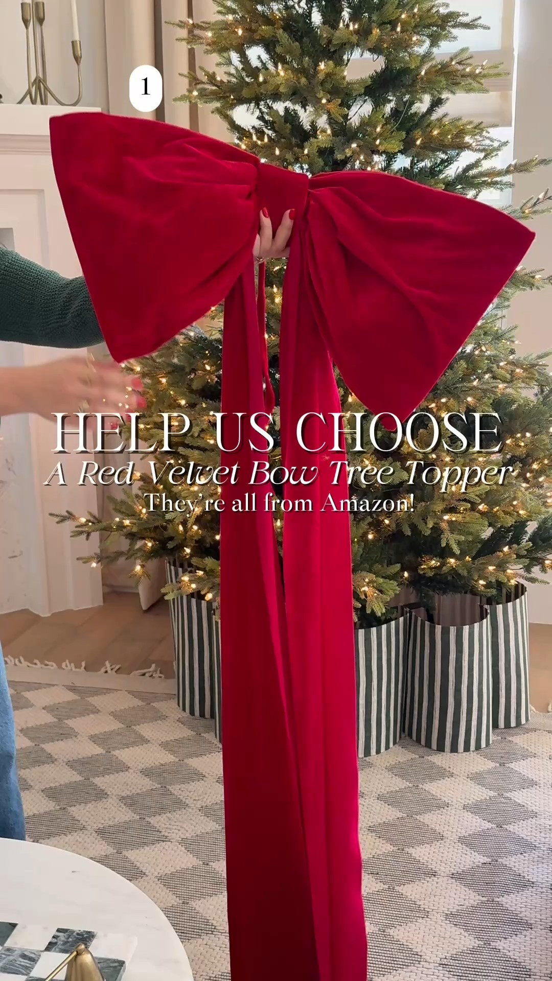 4 gorgeous red velvet bow tree toppers for Christmas!! 

#LTKHoliday #LTKSeasonal #LTKHome