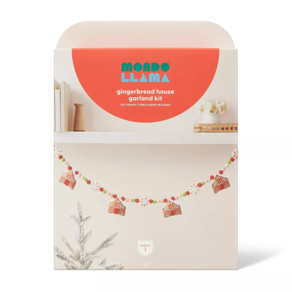 Christmas Craft Gingerbread House and Peppermint Garland Kit- Mondo Llama™ | Target