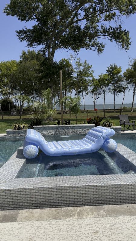 New Funboy chaise lounger pool float. 
Linked our air pump too! 

#LTKSeasonal #LTKfamily #LTKswim