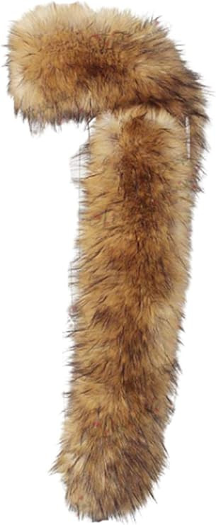 Long Men Women Faux Fur Collar Winter Warm Wrap Stole Scarf Shawl Shrug | Amazon (US)