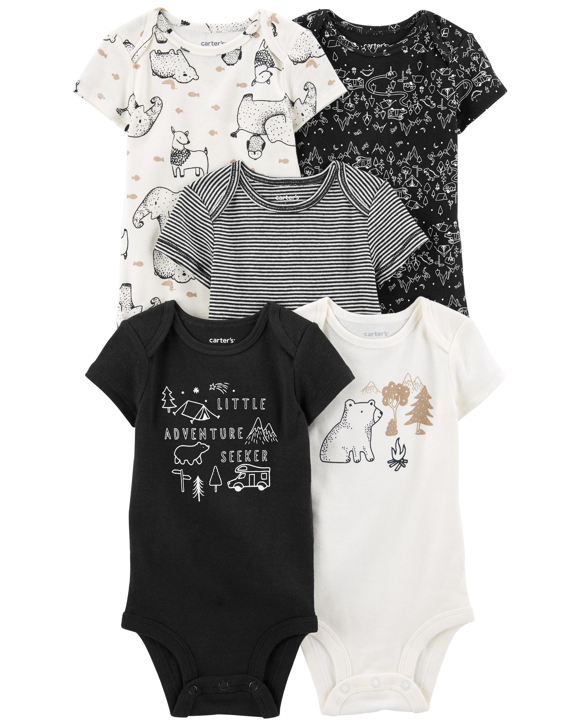 Baby 5-Pack Short-Sleeve Bodysuits | Carter's